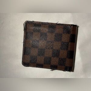 Louis Vuitton Brown Damier Pattern Wallet